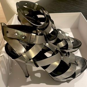 Barbara Bui Gladiator Silver Heel - authentic